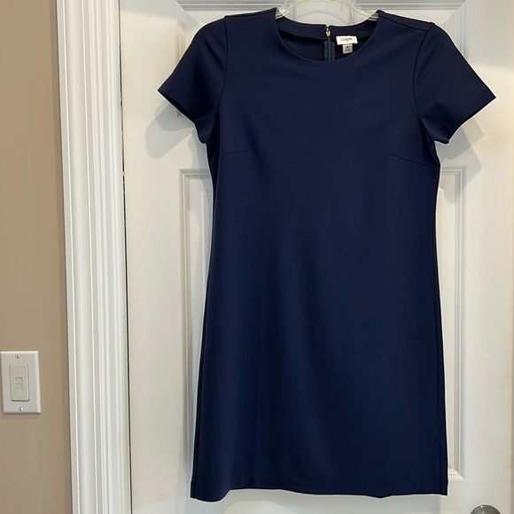 J. CREW NWT Navy Ponte Dress size 6 back zip
Short sleeves - Picture 2 of 6